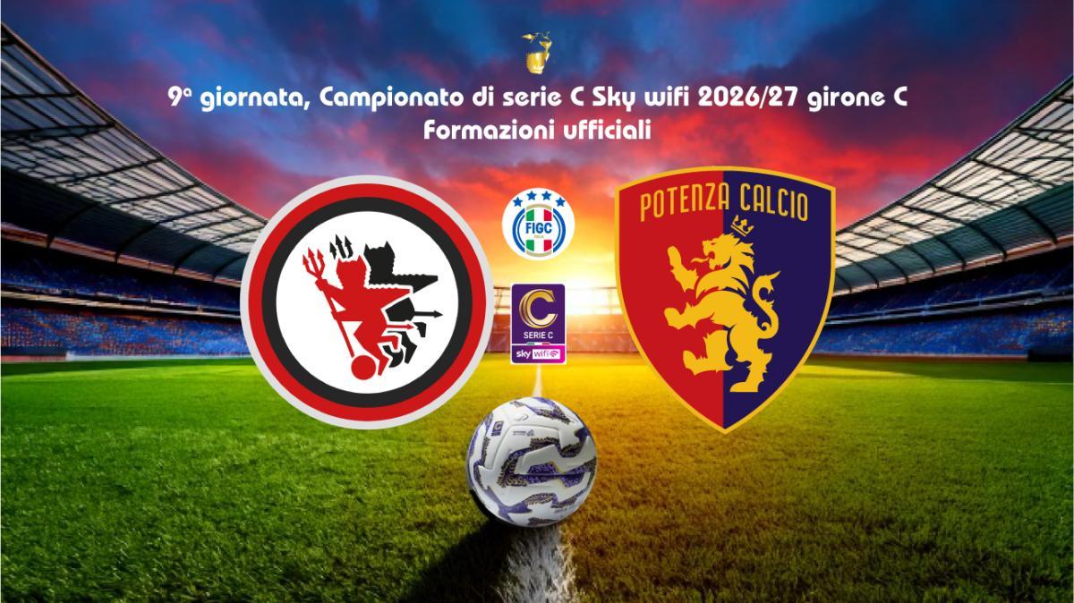 FOGGIA-POTENZA, le formazioni ufficiali