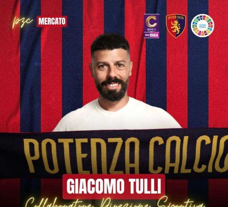 Potenza, Giacomo Tulli nuovo collaboratore tecnico della direzione sportiva