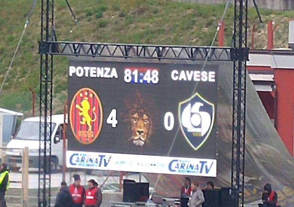 Potenza-Cavese 4-0...ecco il tabellino del match...