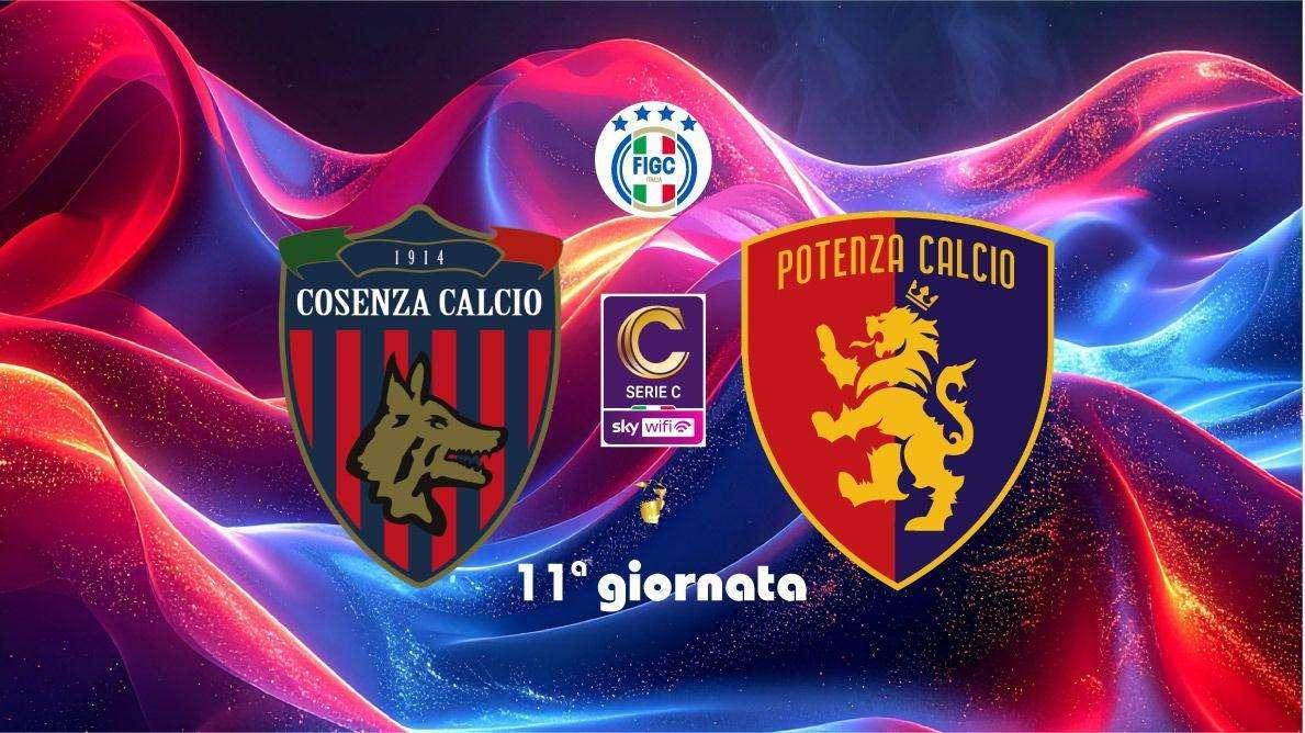 Cosenza-Potenza, le formazioni ufficiali