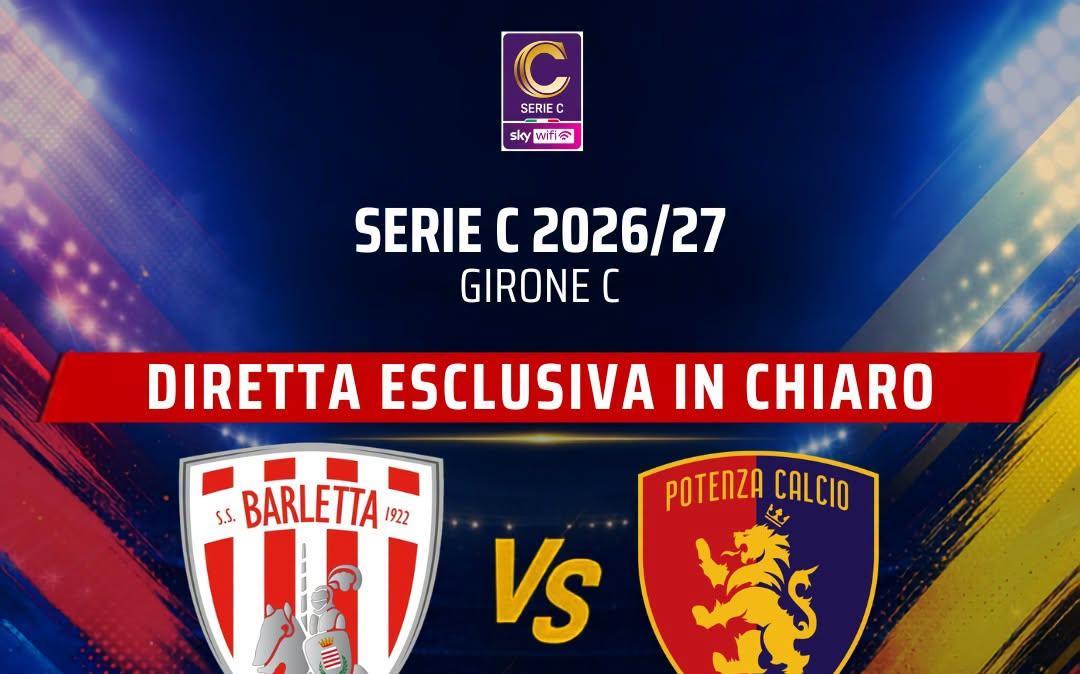 Il match tra Barletta e Potenza sarà trasmesso in chiaro