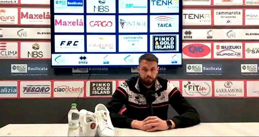 Potenza, Romero: "Essere rammaricati per questa partita significa che abbiamo fatto qualcosa di molto importante"