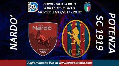 Segui gli aggiornamenti live di Nardò-Potenza