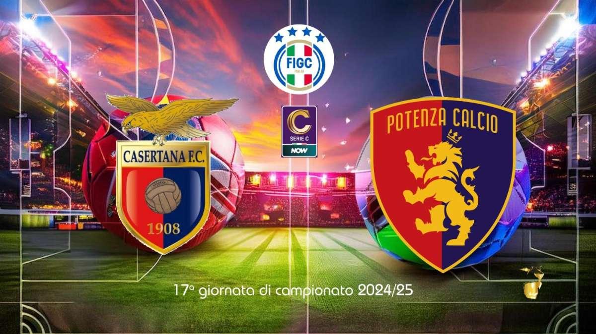 Casertana-Potenza 0-0 Pari a reti bianche al Pinto