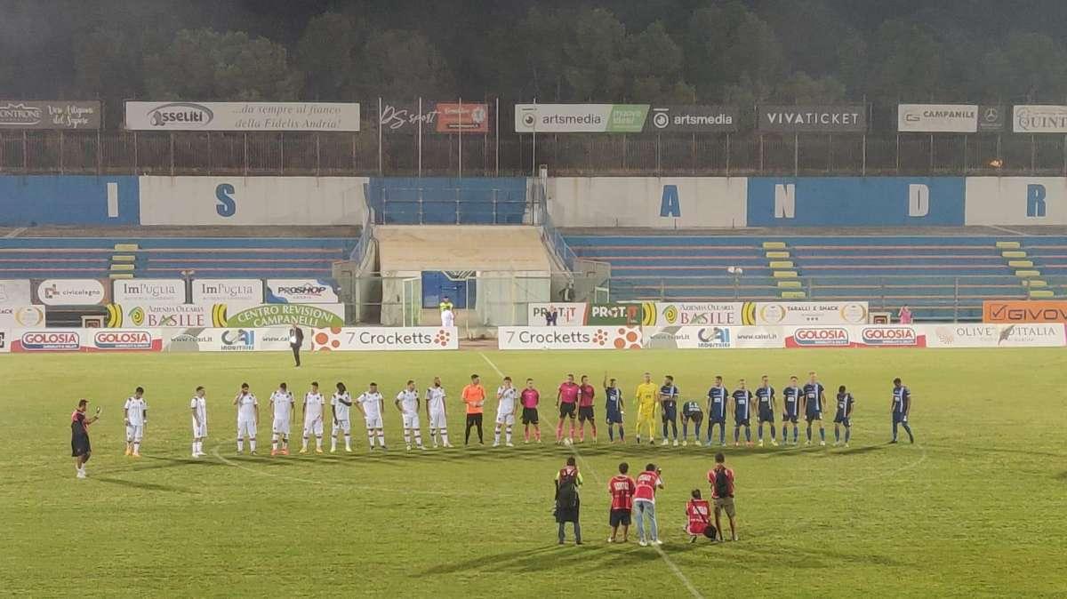 Fidelis Andria-Potenza 0-0 Gara senza reti al Degli Ulivi