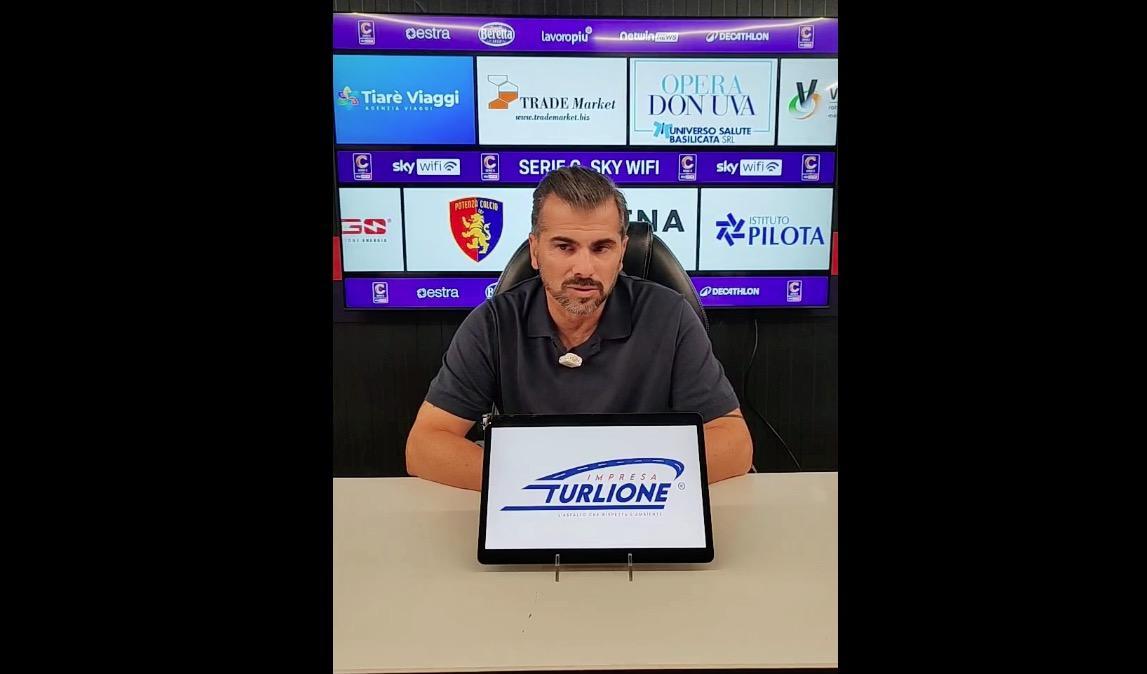 Potenza, mister Tisci: «Nove punti, ma piedi per terra. Questa squadra sa anche soffrire»