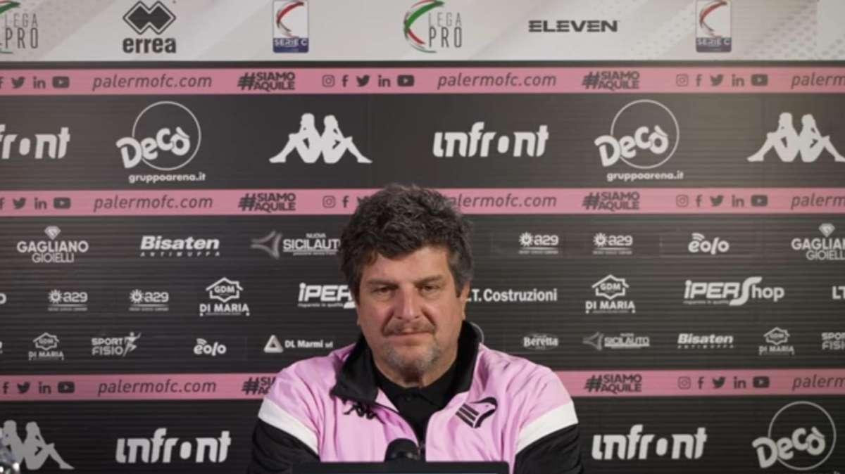 Baldini allenatore Palermo: “Quando il Potenza ha sbagliato il terzo goal volevo prendere il taxi e tornare a casa, qualcuno non merita la maglia”