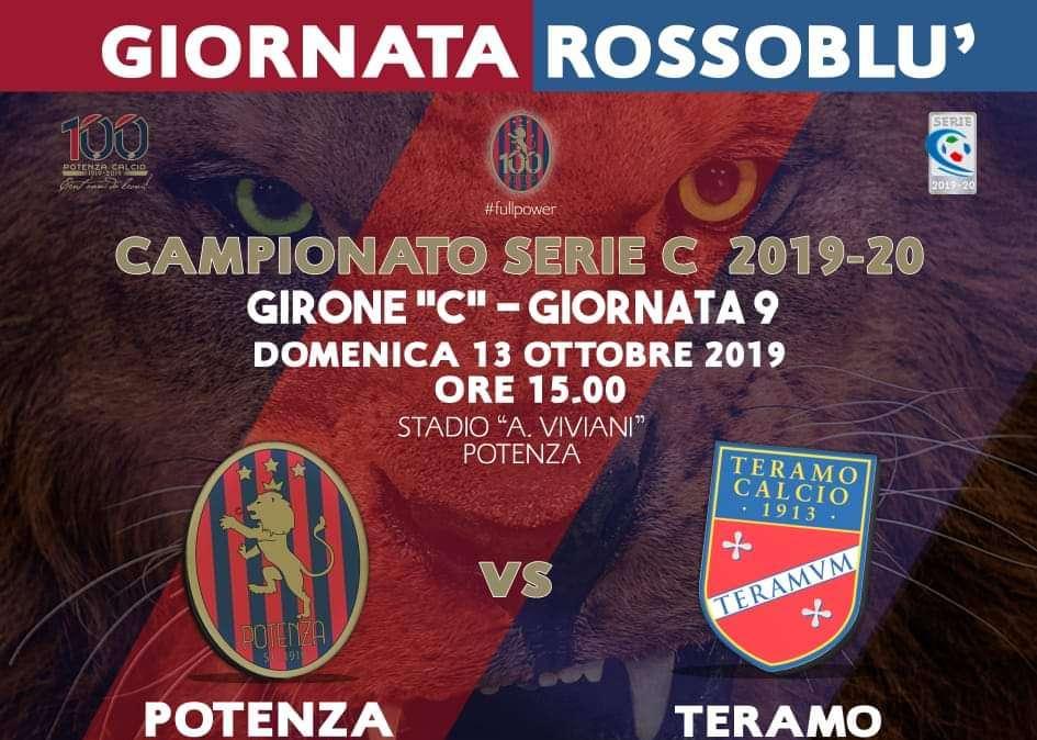 Potenza-Teramo sarà Giornata Rossoblu! 