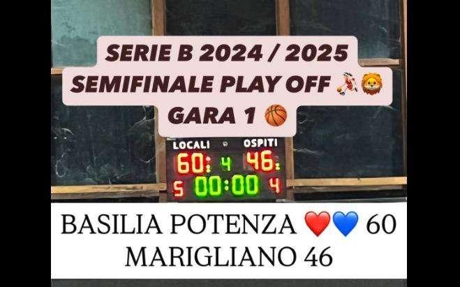Basket serie B, semifinale play off, la Basilia BCC Basilicata Potenza fa sua Gara 1