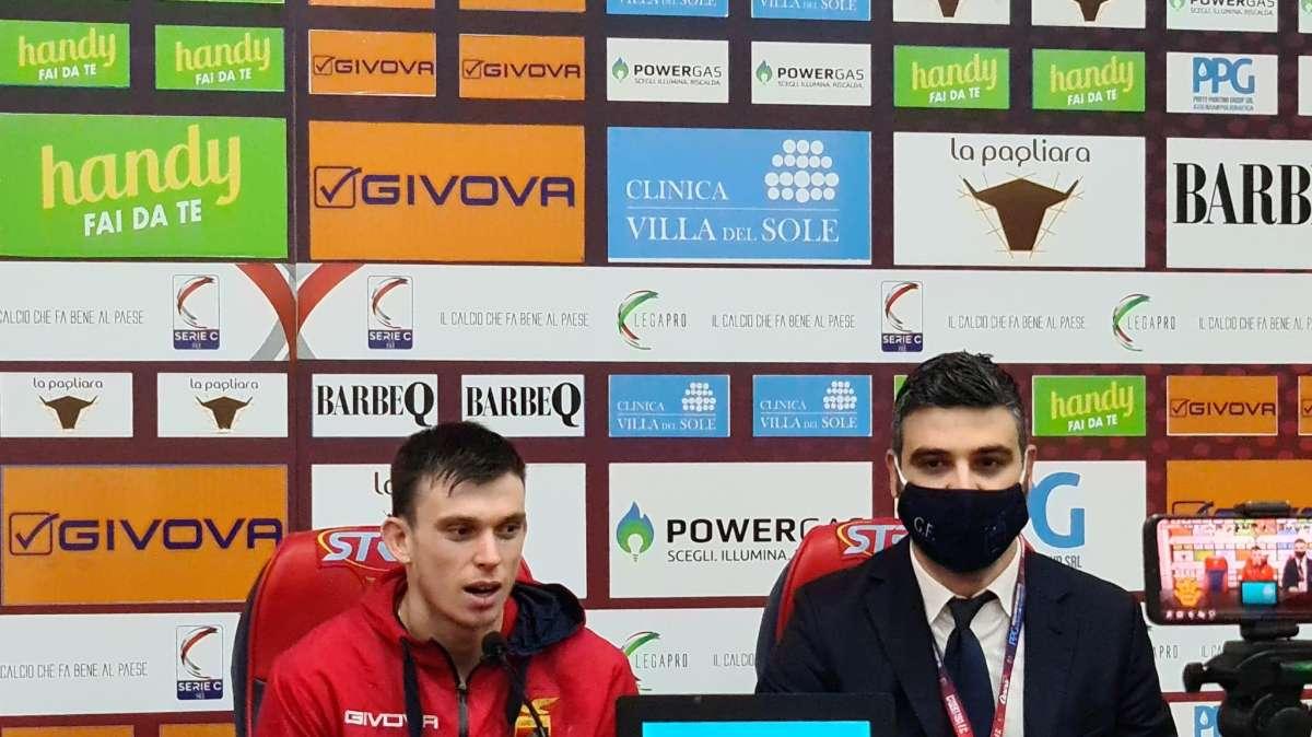 Simone Rosso: "Oggi sono felice per il goal fatto al Potenza e per la prestazione sfoderata della mia Casertana"