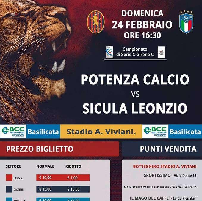 Info biglietti Potenza-Sicula Leonzio...