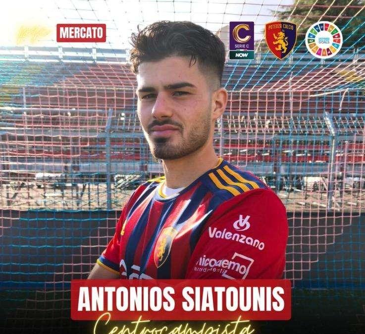Arriva l'ufficialità: Antonios Siatounis è un nuovo centrocampista del Potenza Calcio
