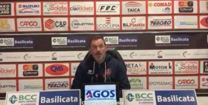 Potenza, Mister Giacomo Ferrari: "Bisogna ripartire soprattutto dal secondo tempo"