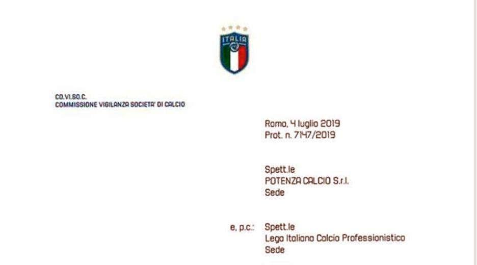 POTENZA, PARERE POSITIVO DALLA COVISOC!