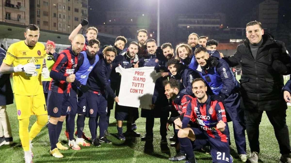 Il Potenza dedica la vittoria contro il Foggia al presidente Caiata ed al preparatore atletico Botto