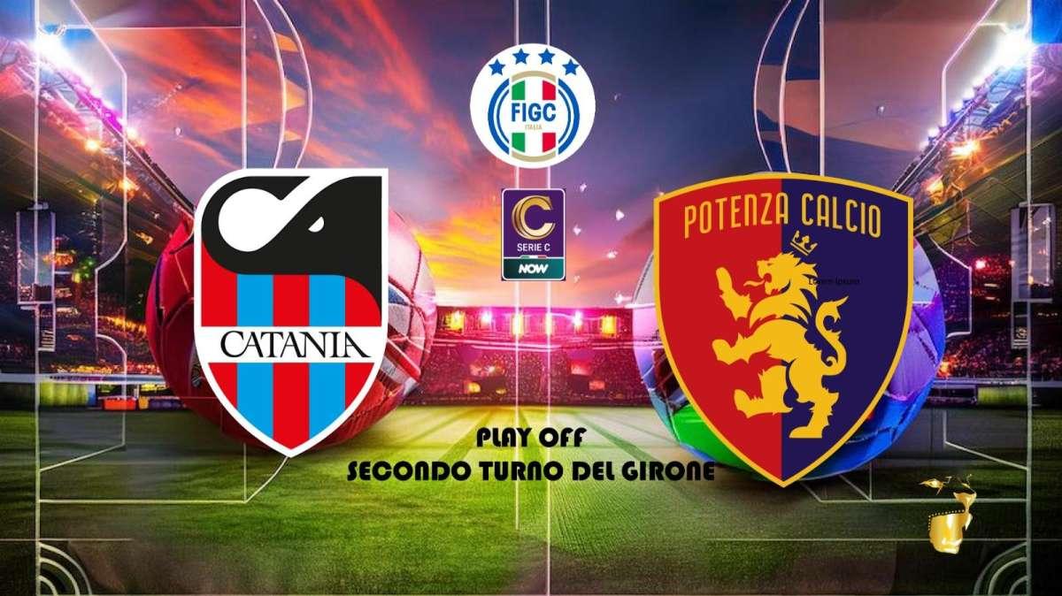 Catania-Potenza 1-0. Rossoblù sfortunati, Caturano sbaglia un rigore