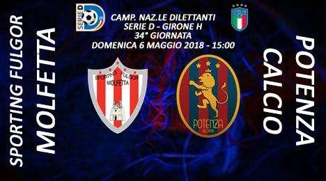 Sp. Fulgor Molfetta - Potenza: le formazioni
