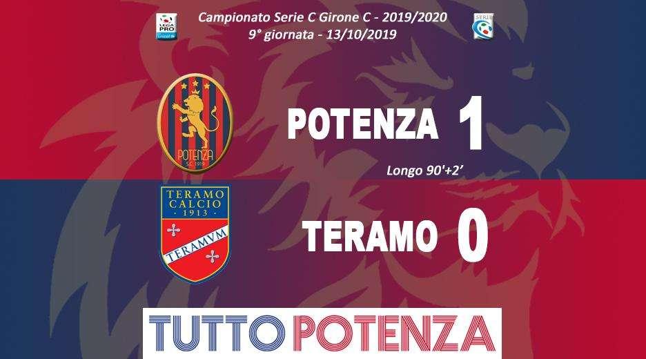 Potenza-Teramo 1-0, il tabellino del match