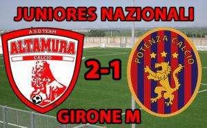 Juniores, il Potenza KO all'ultimo assalto con l'Altamura...