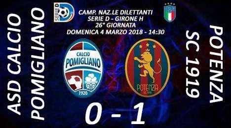 Pomigliano-Potenza: 0-1... il tabellino del match