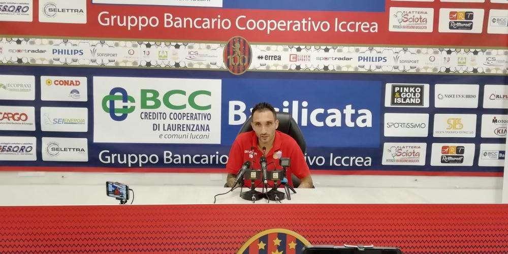 Francesco Lodi: "Ieri abbiamo giocato a porte chiuse?! Io ho visto tanta gente di Potenza sugli spalti"