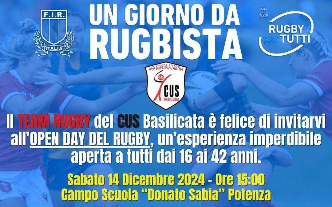 Iniziativa del Team Rugby Basilicata: un giorno da rugbista a Potenza: Open day aperto a tutti