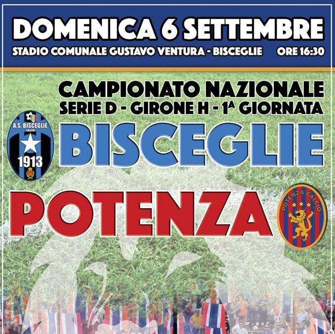 Bisceglie-Potenza: info biglietti.