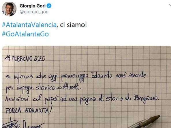 L'Atalanta gioca in Champions, un bambino giustifica la sua assenza a scuola per motivi "Storico-Culturali".