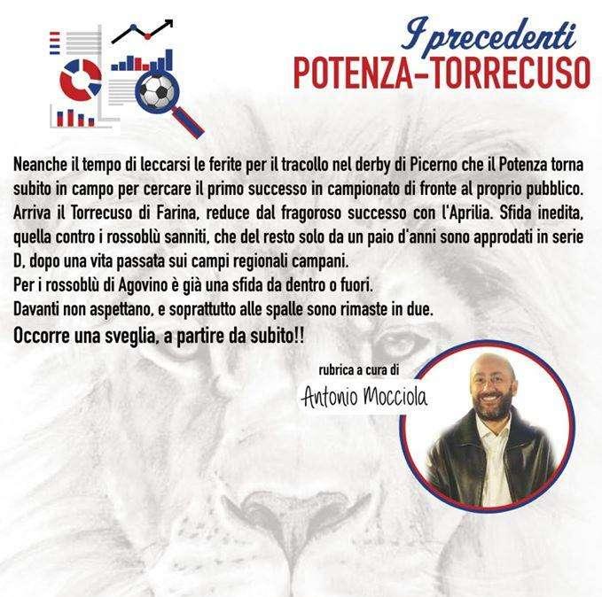 Potenza-Torrecuso: i precedenti.