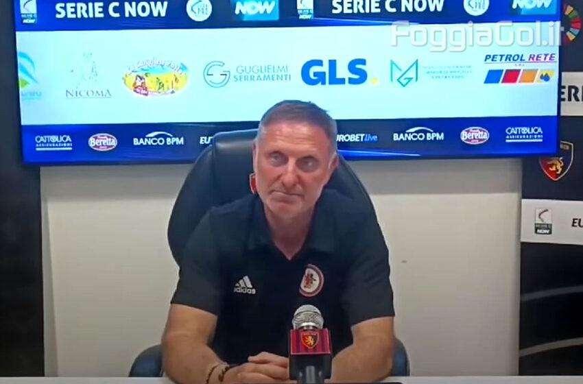 Ricchetti vice-allenatore Foggia: "Non era facile venire a Potenza su questo campo e tirare fuori una vittoria del genere"