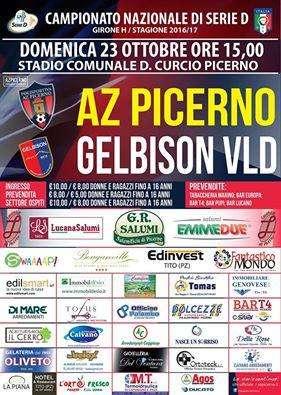 Il Picerno esce sconfitto 3-4 in un pirotecnico match contro la Gelbison: il tabellino.