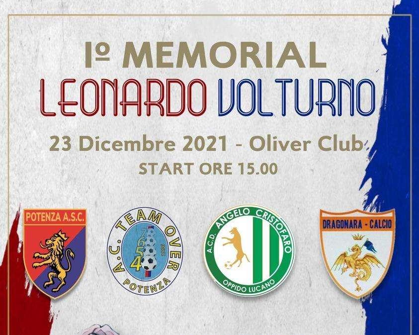 Il 23 Dicembre si svolgerà a Potenza il "1º Memorial Leonardo Volturno"