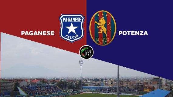 Paganese-Potenza 0-0, formazioni e tabellino