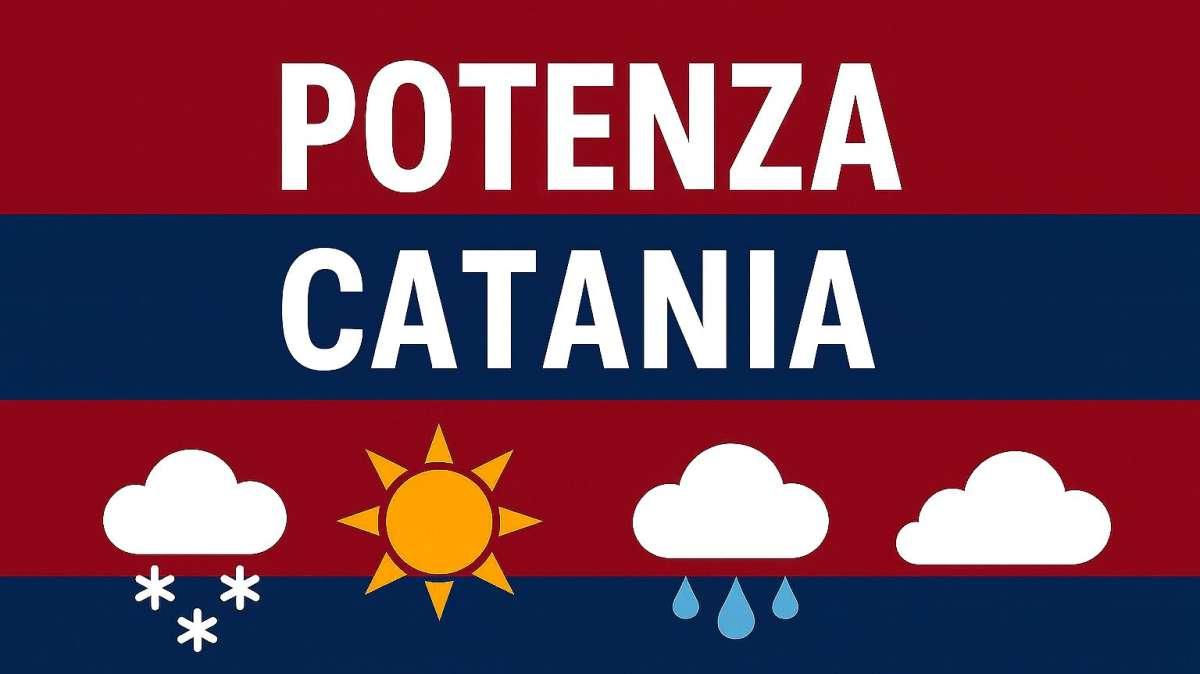 Potenza-Catania: previsioni meteo al "Viviani"