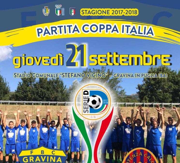 Coppa Italia, Gravina-Potenza: info biglietti.