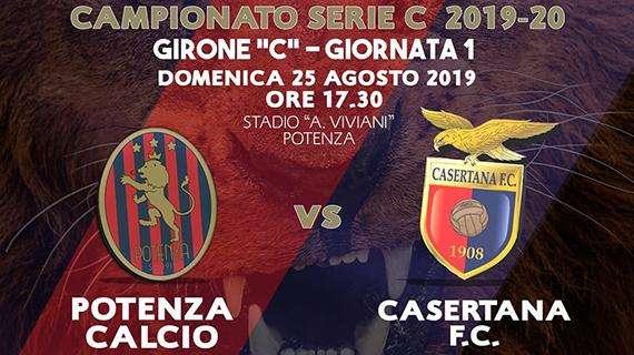 Aperta la prevendita per Potenza-Casertana