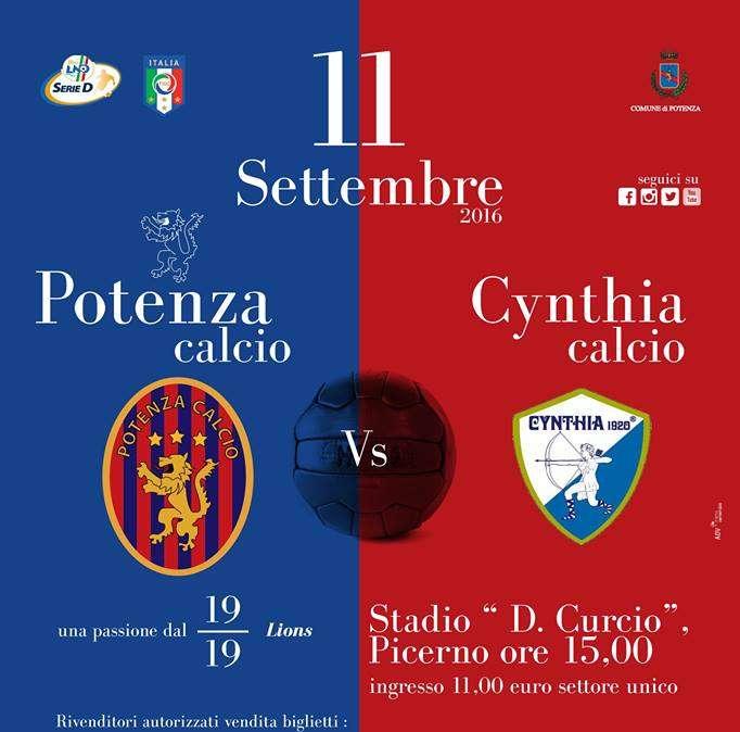 Potenza-Cynthia: info biglietti...