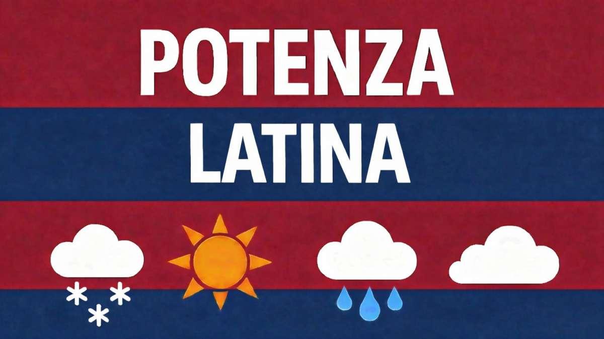Potenza-Latina: previsioni meteo al "Viviani"