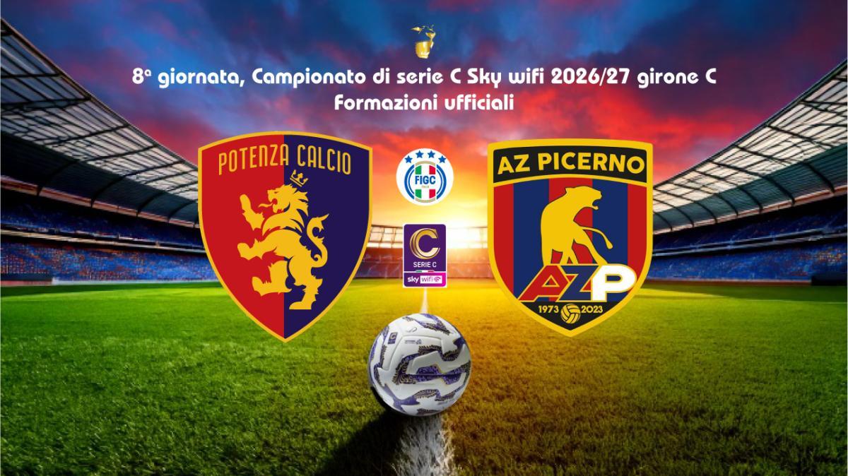 Potenza-AZ Picerno, le formazioni ufficiali