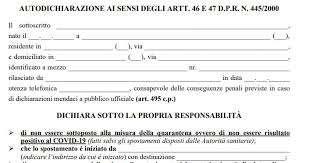 Addio all’autocertificazione per uscire di casa, dal 4 maggio sarà necessaria solo per viaggiare.