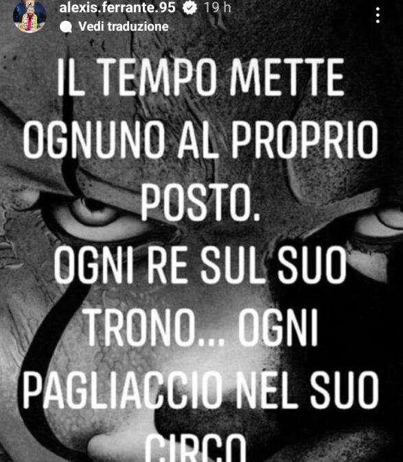 IL TEMPO METTE OGNUNO AL PROPRIO POSTO