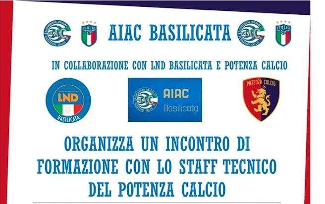 I TESSERATI AIAC DELLA BASILICATA INCONTRANO GLI ALLENATORI DEL POTENZA CALCIO