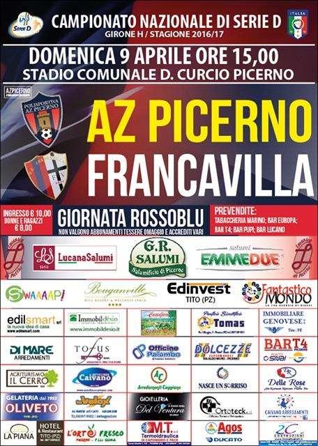 Nel 30° turno spicca anche l'altro derby Picerno-Francavilla.