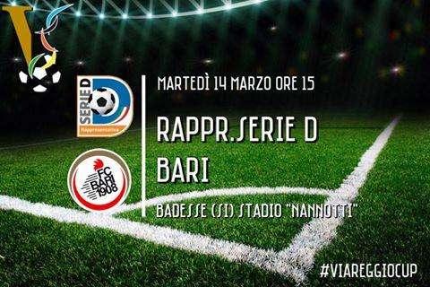 Viareggio Cup: esordio per la Rappresentativa di serie D con Claps in cerca del regalo...