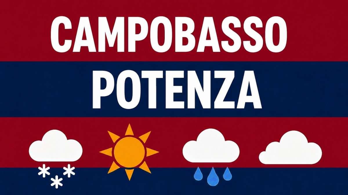 Campobasso-Potenza: previsioni meteo al "Molinari"