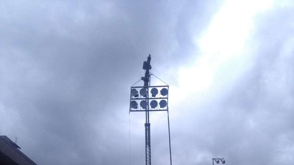 Stadio Viviani: Ecco il punto sui lavori all'impianto di illuminazione...