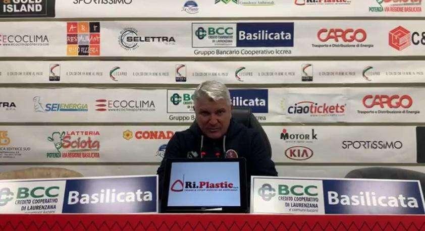 Potenza, mister Somma: "Gli episodi hanno caratterizzato la partita"