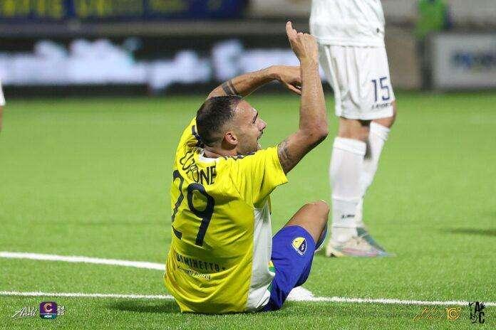 Cerignola-Potenza l'ex attaccante Cuppone non ci sarà a causa di un brutto infortunio rimediato nel match con il Giugliano