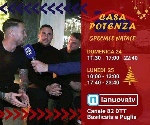 CASA POTENZA speciale Natale su La Nuova Tv. Un appuntamento da non perdere