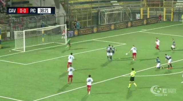 L'azione del gol del Picerno